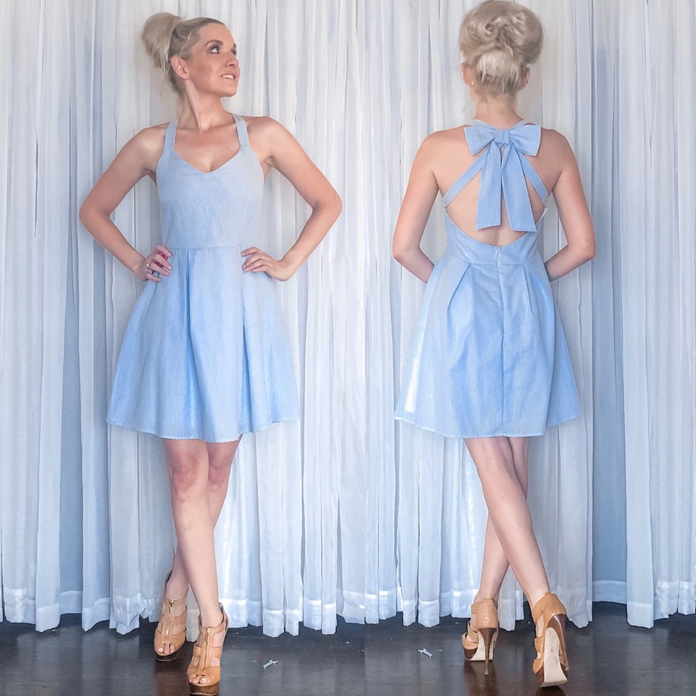 Open Back Sundress with Bow